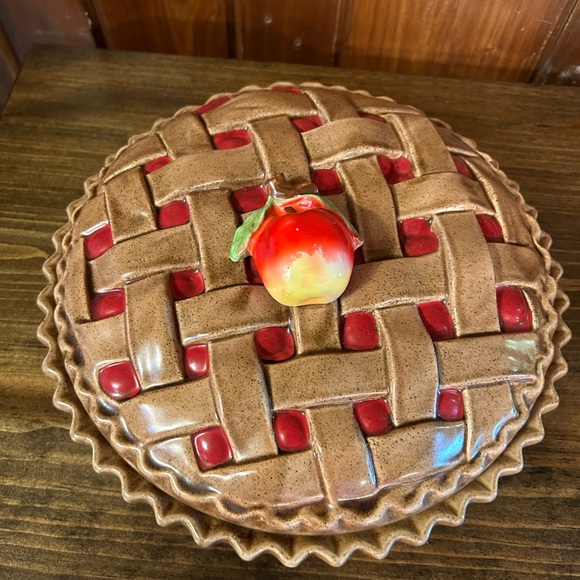 Vintage Kitchen Vintage Apple Pie Recipe Plate Keeper Apple Pie